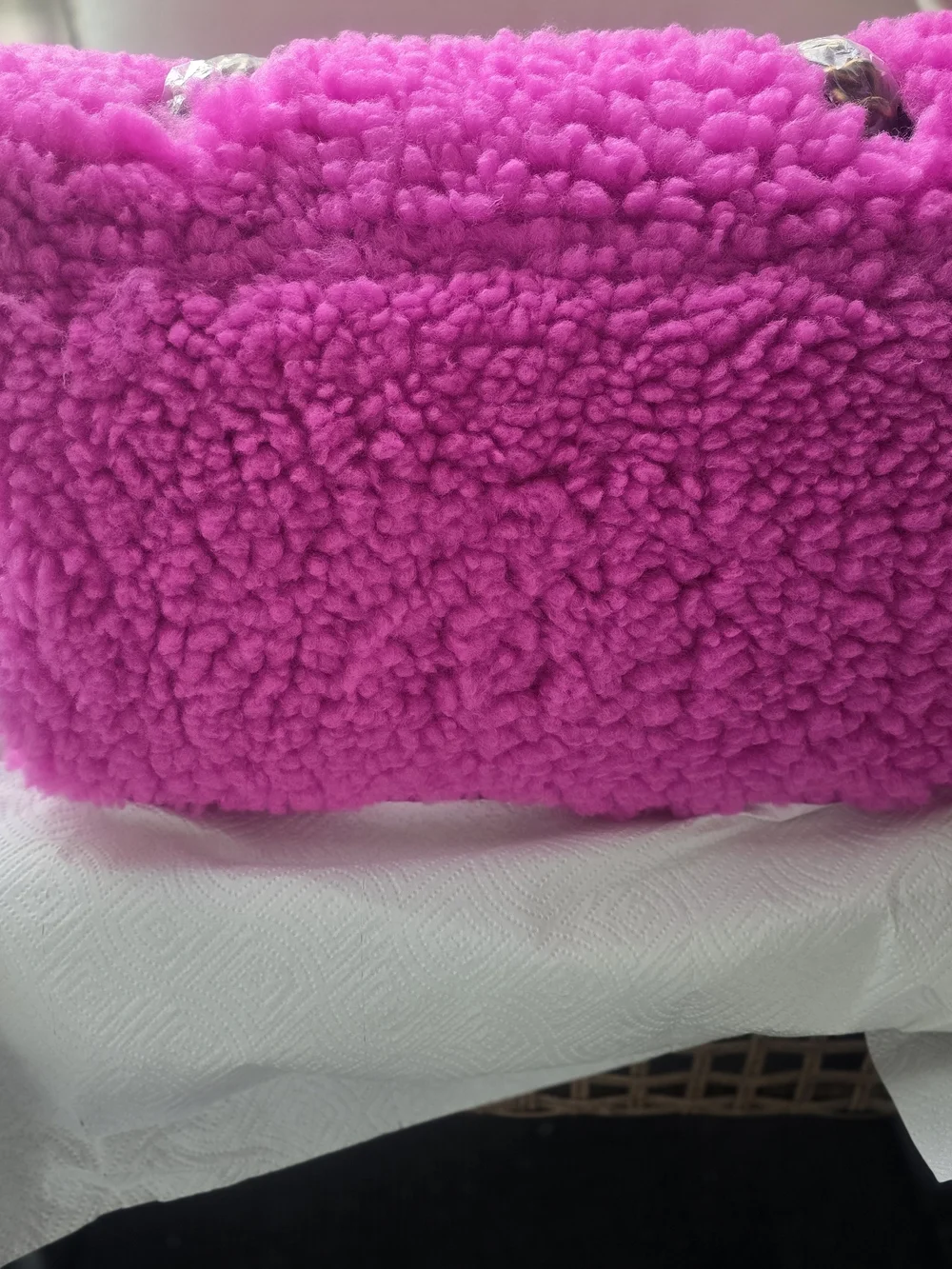Kurt Geiger Macro Shearling Kensington  Bag